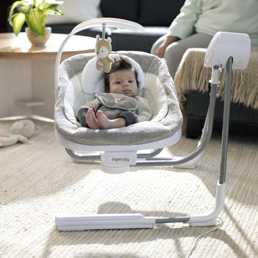 Ingenuity - Bērnu kūstīgas šūpoles ar mūziku ANYWAY SWAY RAY 4xLR14