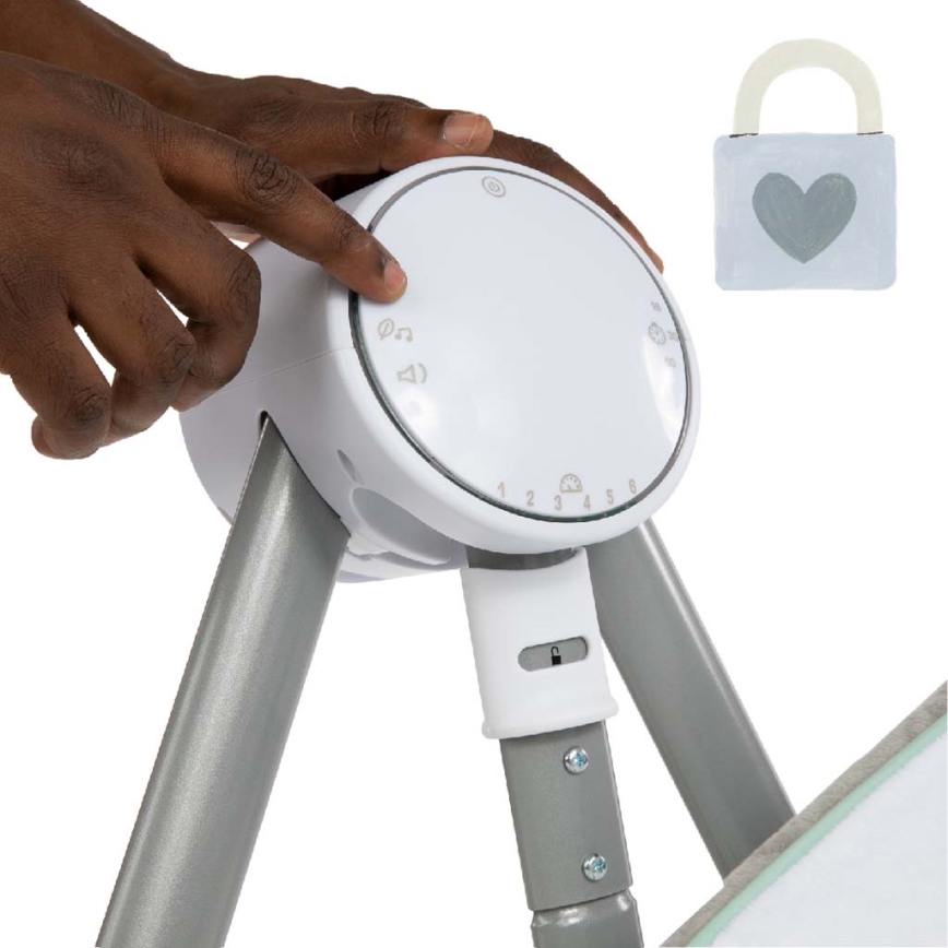 Ingenuity - Bērnu kūstīgas šūpoles ar mūziku ANYWAY SWAY RAY