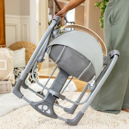 Ingenuity - Bērnu kūstīgas šūpoles ar mūziku EVERY SEASON pelēka