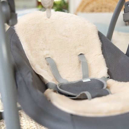 Ingenuity - Bērnu kūstīgas šūpoles ar mūziku EVERY SEASON pelēka