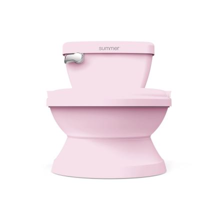 Ingenuity - Bērnu podiņš ar skaņu MY SIZE, rozā, 2xAAA