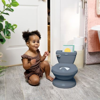 Ingenuity - Bērnu podiņš ar skaņu MY SIZE zils 2xAAA