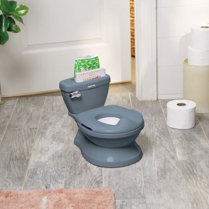 Ingenuity - Bērnu podiņš ar skaņu MY SIZE zils 2xAAA