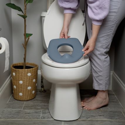 Ingenuity - Bērnu podiņš ar skaņu MY SIZE zils 2xAAA