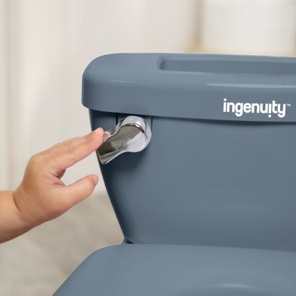 Ingenuity - Bērnu podiņš ar skaņu MY SIZE zils 2xAAA
