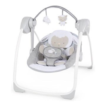 Ingenuity - Bērnu šūpoles ar mūziku CUDDLE LAMB 4xLR14