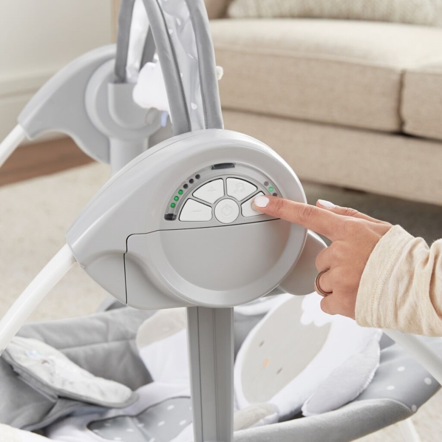 Ingenuity - Bērnu šūpoles ar mūziku CUDDLE LAMB 4xLR14