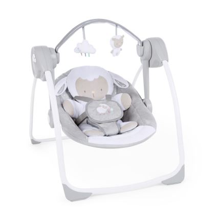 Ingenuity - Bērnu šūpoles ar mūziku CUDDLE LAMB 4xLR14