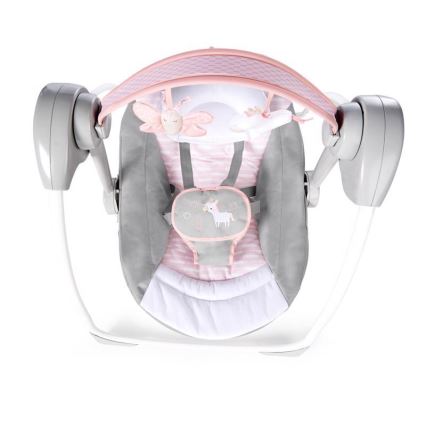 Ingenuity - Bērnu šūpoles ar mūziku FLORA THE UNICORN 4xLR14