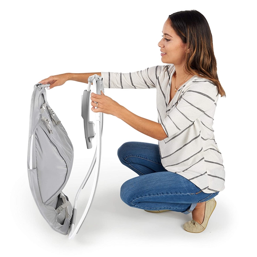 Ingenuity - Bērnu šūpuļkrēsls ar mūziku CUDDLE LAMB 3xLR14