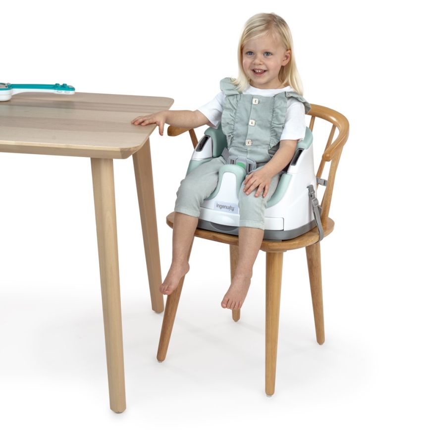 Ingenuity - Krēsla paaugstinājums 2in1 BABY BASE piparmētru krāsa