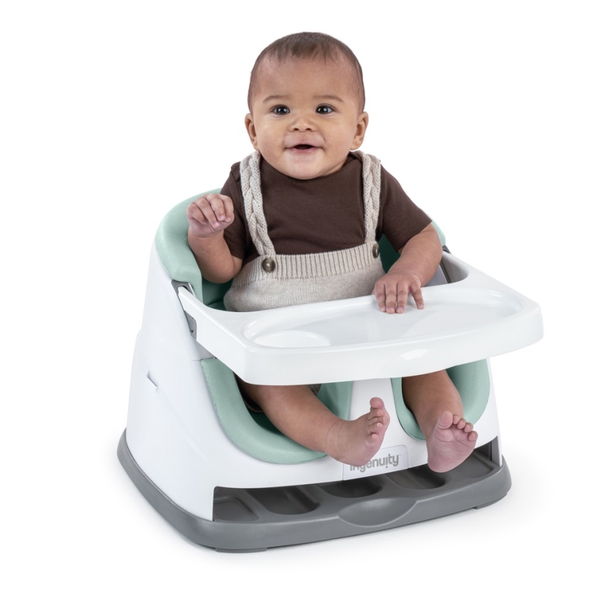 Ingenuity - Krēsla paaugstinājums 2in1 BABY BASE piparmētru krāsa