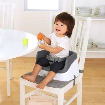 Ingenuity - Krēsla paliktnis barošanai 2in1 SMARTCLEAN TODDLER, pelēka