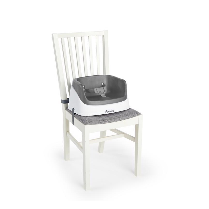 Ingenuity - Krēsla paliktnis barošanai 2in1 SMARTCLEAN TODDLER, pelēka