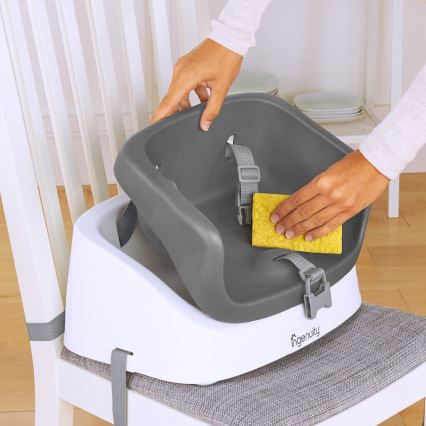 Ingenuity - Krēsla paliktnis barošanai 2in1 SMARTCLEAN TODDLER, pelēka