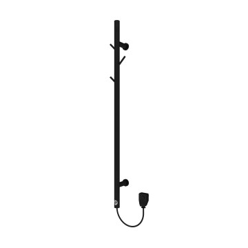 Instal Projekt - Elektriskais dvieļu žāvētājs TUBIES 32W 85x9 cm melns