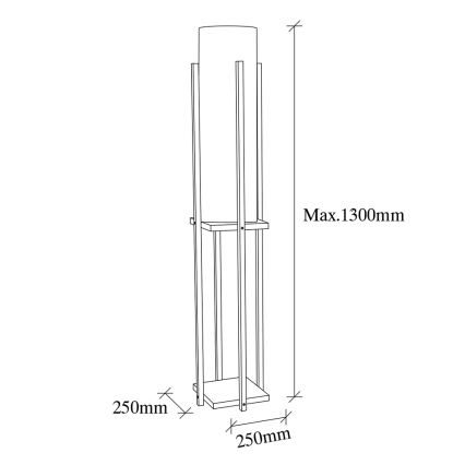 Īslaicīga lampa 1xE27/40W/230V bēša