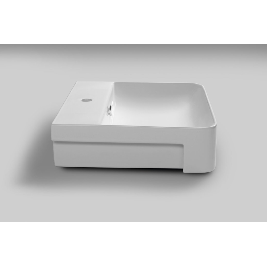 Isvea - Daļēji iegremdējama izlietne SOTT AQUA 59x49 cm keramika/balta