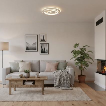 ITALUX - PARCO LED dimmējama griestu lampa LED/55W/230V 3000-6500K Ø 50 cm balta + tālvadība