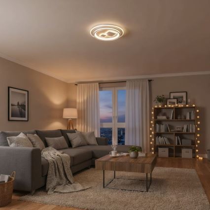 ITALUX - PARCO LED dimmējama griestu lampa LED/55W/230V 3000-6500K Ø 50 cm balta + tālvadība