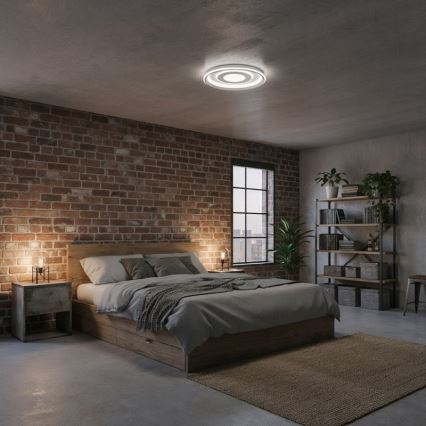 ITALUX - LED ar regulējamu spilgtumu griestu gaismeklis SIMNI LED/55W/230V 3000-6500K Ø 50 cm balts + tālvadības pults