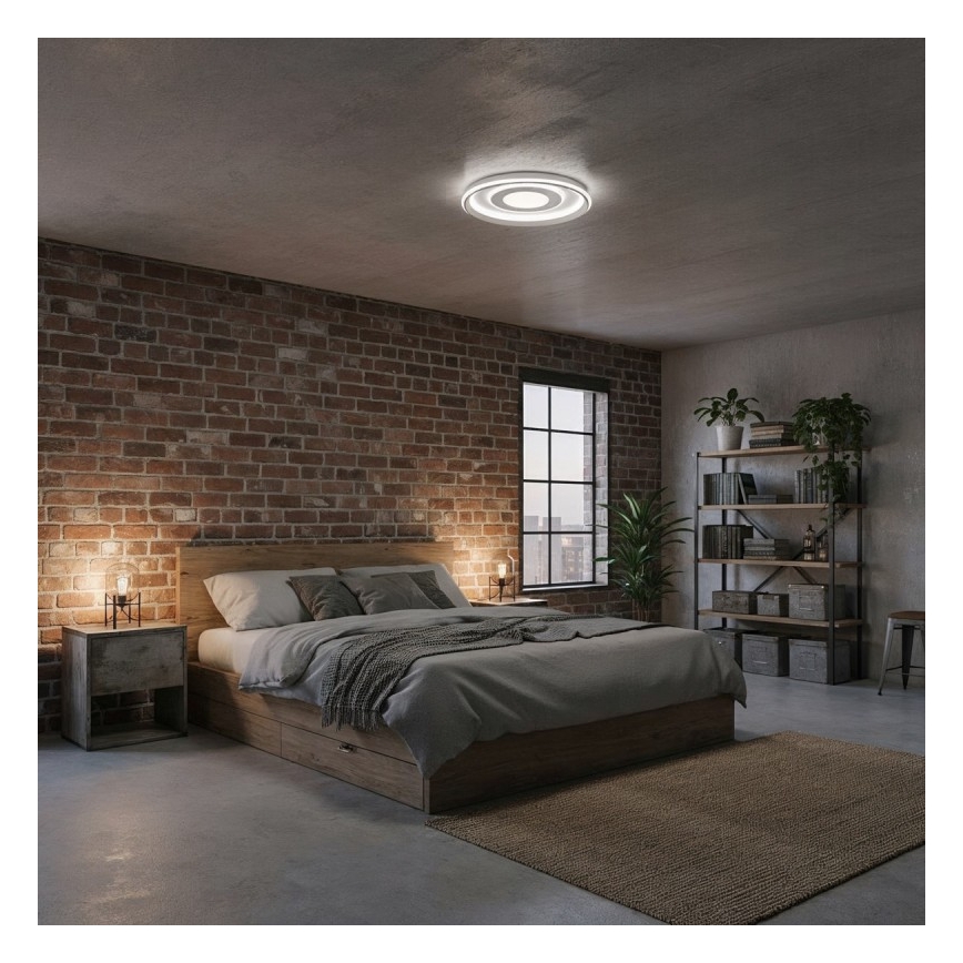 ITALUX - LED ar regulējamu spilgtumu griestu gaismeklis SIMNI LED/55W/230V 3000-6500K Ø 50 cm balts + tālvadības pults