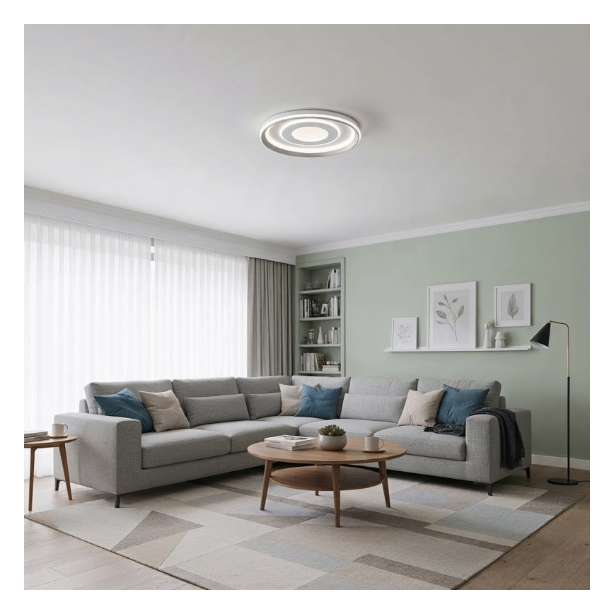 ITALUX - LED ar regulējamu spilgtumu griestu gaismeklis SIMNI LED/55W/230V 3000-6500K Ø 50 cm balts + tālvadības pults