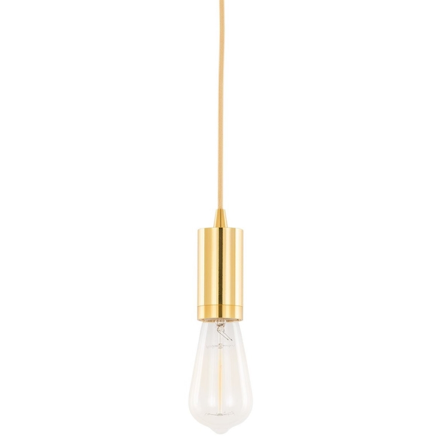 ITALUX - Lustra ar auklu MODERNA 1xE27/60W/230V zelta