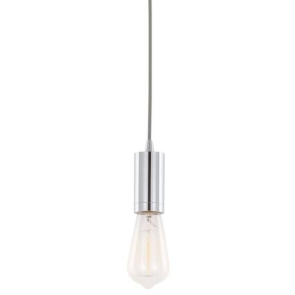 ITALUX - Lustra ar auklu MODERNA 1xE27/60W/230V spīdīgi hromēts