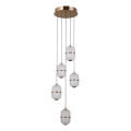 ITALUX - LED lustra ar kabeli ALANI 5xLED/5,6W/230V 3000K zelta