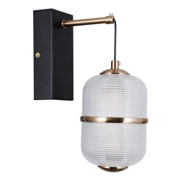 ITALUX - LED sienas lampa ALANI LED/6W/230V 3000K melna/zeltaina