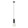 ITALUX - Lustra ar auklu ALDEVA 1xE27/40W/230V melna