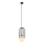 ITALUX - Lustra ar auklu MATTY 1xE27/40W/230V 100 cm melna