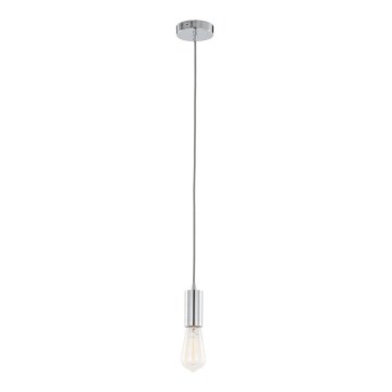 ITALUX - Lustra ar auklu MODERNA 1xE27/60W/230V spīdīgi hromēts
