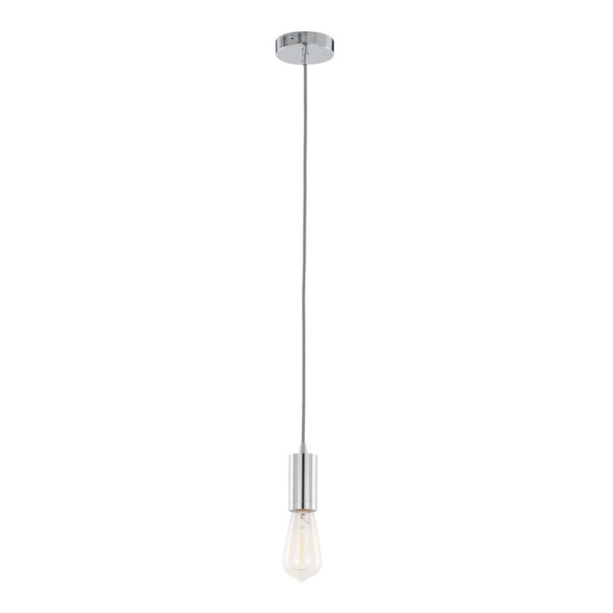 ITALUX - Lustra ar auklu MODERNA 1xE27/60W/230V spīdīgi hromēts