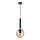 ITALUX - Lustra ar auklu RAVENA 1xE27/10W/230V melna