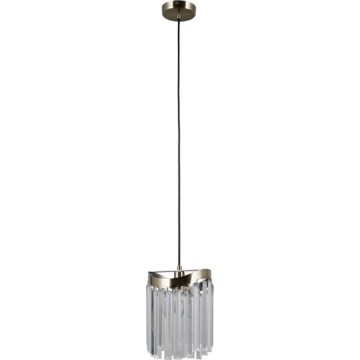 ITALUX - Lustra ar auklu SABRIGA 1xE14/40W/230V matēts hroms