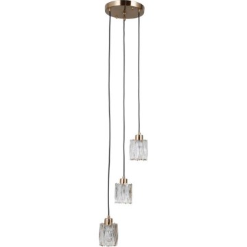 ITALUX - Lustra uz kabeļa TORNO 3xE14/40W/230V zelta krāsā