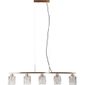 ITALUX - Lustra uz troses SIMONA 5xE14/40W/230V zeltaina