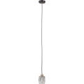 ITALUX - Lustra uz troses TORNO 1xE14/40W/230V melna/zelta