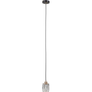 ITALUX - Lustra uz troses TORNO 1xE14/40W/230V melna/zelta