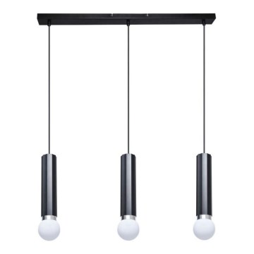 ITALUX - lustra uz vada MACERA 3xE27/40W/230V melna