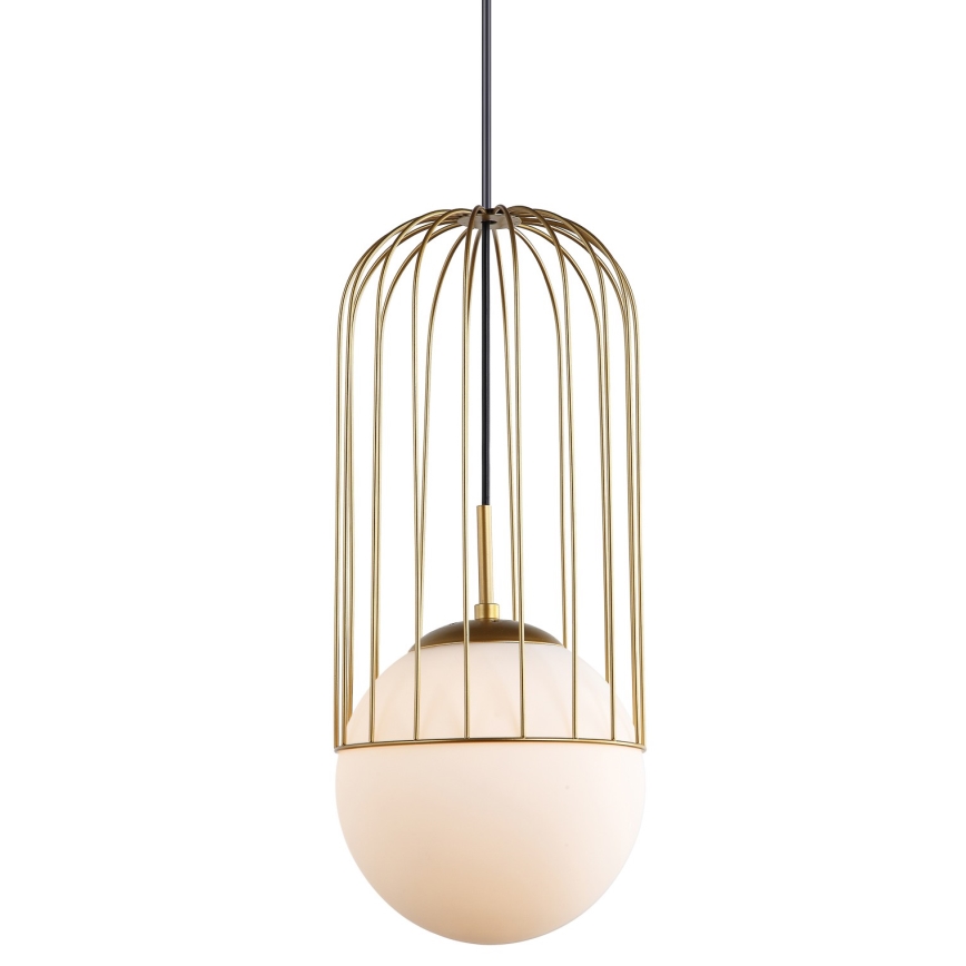 ITALUX - Lustra ar auklu MATTY 1xE27/40W/230V 95,5 cm zelta