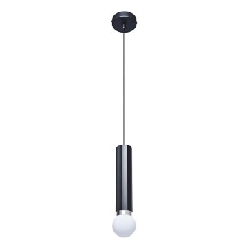 ITALUX - Pakarināmais lukturis MACERA ar kabeli 1xE27/40W/230V melns