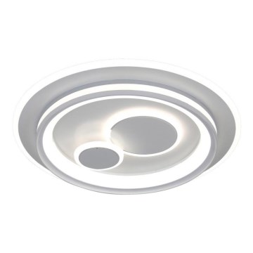 ITALUX - PARCO LED aptumšojams griestu gaismeklis LED/55W/230V 3000-6500K, diametrs 50 cm, balts + tālvadība