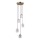 ITALUX - Piekaramā lampa ar kabeli TORNO 5xE14/40W/230V zeltaina