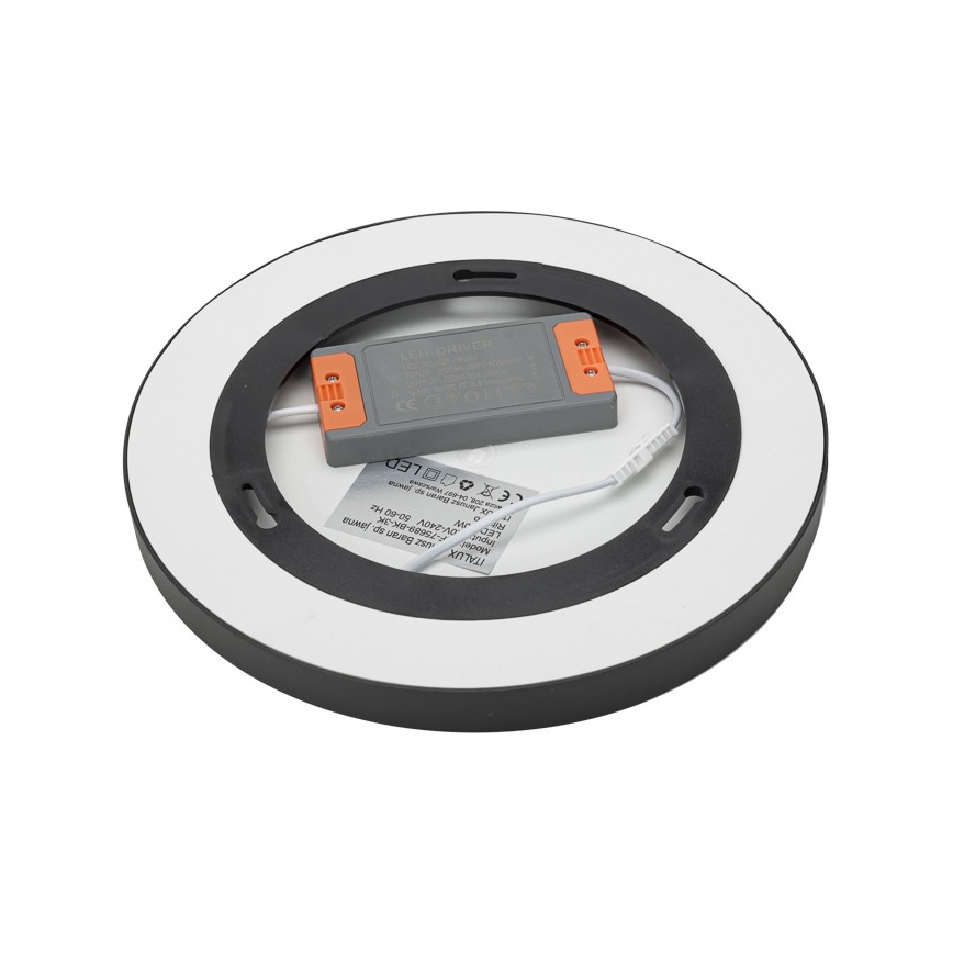 ITALUX - LED Griestu lampa RIBERIO LED/30W/230V 4000K melna