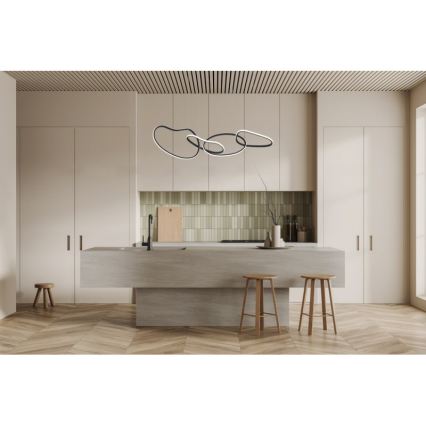 ITALUX - LED lustra uz troses FONTE LED/60W/230V 3000/4000/6000K melna