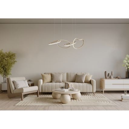 ITALUX - LED lustra uz troses FONTE LED/60W/230V 3000/4000/6000K zelta