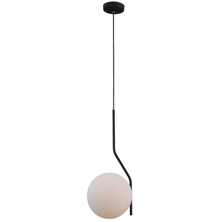 ITALUX - Lustra ar auklu CARIMI 1xE27/5W/230V melna